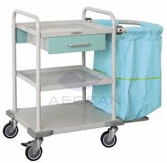 AG-SS017 ssの物質的な基礎区部屋の汚れたきれいなカートが付いている移動可能な病院の麻布