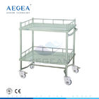 AG-SS042Aの外科移動可能なステンレス鋼の病院の家具の医学のトロリー